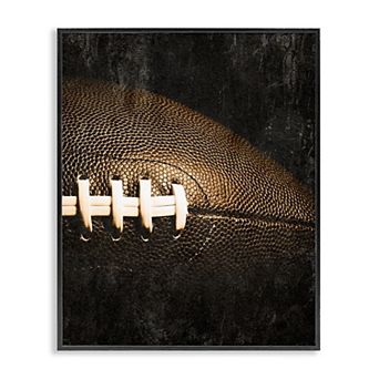 Stupell Home Decor Rustic Football Close Up Framed Wall Art