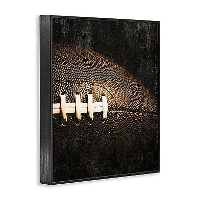 Stupell Home Decor Rustic Football Close Up Framed Wall Art