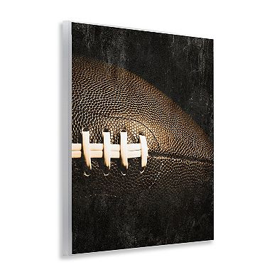 Stupell Home Decor Rustic Football Close Up Plaque Wall Art