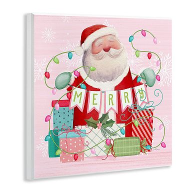 Stupell Home Decor Merry Santa Plaque Wall Art