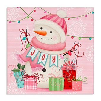 Stupell Home Decor Snowman Joy Canvas Wall Art