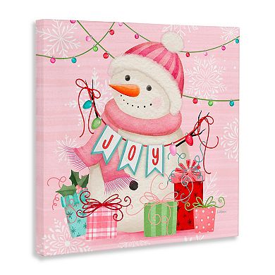 Stupell Home Decor Snowman Joy Canvas Wall Art