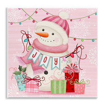 Stupell Home Decor Snowman Joy Plaque Wall Art