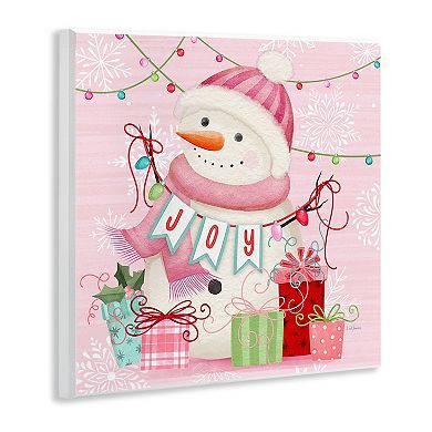 Stupell Home Decor Snowman Joy Plaque Wall Art