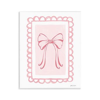 Stupell Home Decor Coquette Keepsake Ribbon Plaque Wall Art