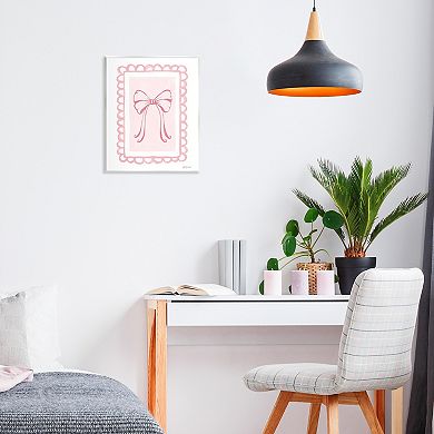 Stupell Home Decor Coquette Keepsake Ribbon Plaque Wall Art