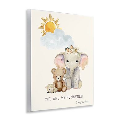 Stupell Home Decor My Sunshine Elephant & Teddy Plaque Wall Art