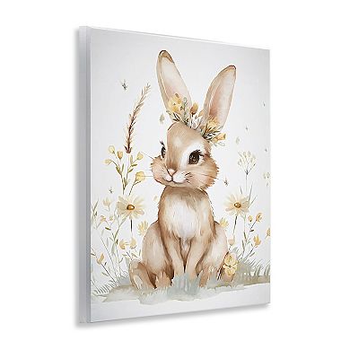 Stupell Home Decor Whimsical Baby Rabbit Plaque Wall Art