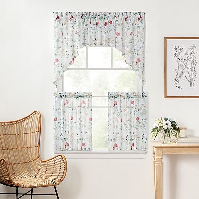 Martha Stewart Martha’s Garden 2-Piece Curtain Swag Set