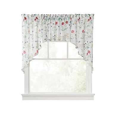Martha Stewart Martha’s Garden 2-Piece Curtain Swag Set