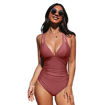 Women's Cupshe Tummy Control One-Piece Swimsuit