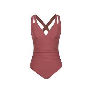 Women's Cupshe Tummy Control One-Piece Swimsuit