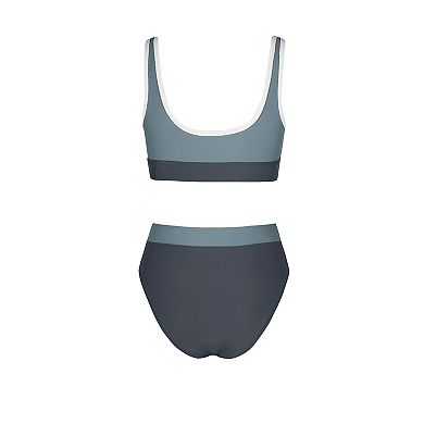 Women's Cupshe 2-Piece High-Waisted Bikini Top & Bottoms Swim Set