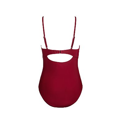 Women's Cupshe Twist One-Piece Swimsuit with Cutout Detail