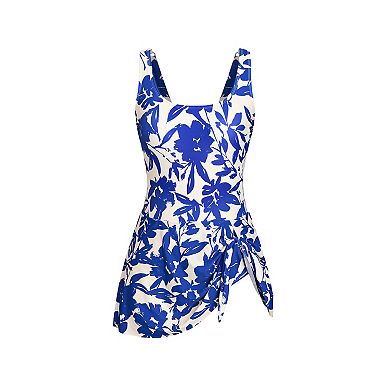 Petite Cupshe Tie Knot Swim Dress