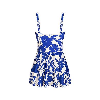 Petite Cupshe Tie Knot Swim Dress