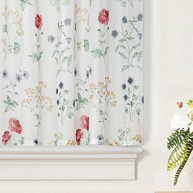 Martha Stewart Martha’s Garden 2-Piece Tier Curtain Set