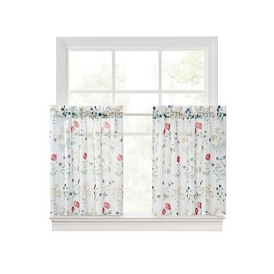 Martha Stewart Martha’s Garden 2-Piece Tier Curtain Set
