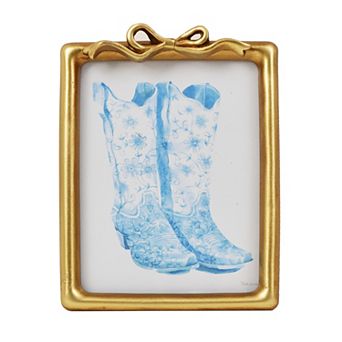 Gold Bow Tabletop Picture Frame