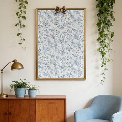 Floral Corkboard with Bow