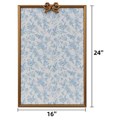 Floral Corkboard with Bow