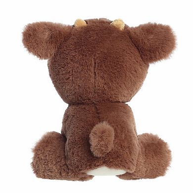 Aurora Small Cocoa Brown Festive Stuffed Animal Dashing Reindeer Holiday