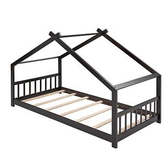Merax Twin Size House Bed Wood Bed