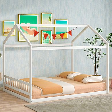 Merax Wooden House Bed with Headboard
