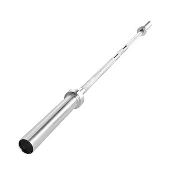 6FT Barbell Bar 2-Inch Olympic Weight Bar Chrome Knurled Grip 500 LB Capacity