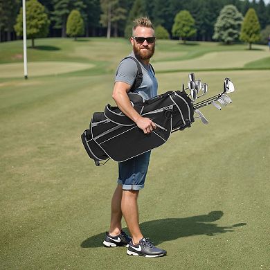Men’s 12-Piece Golf Club Set Right-Handed with Stand Bag
