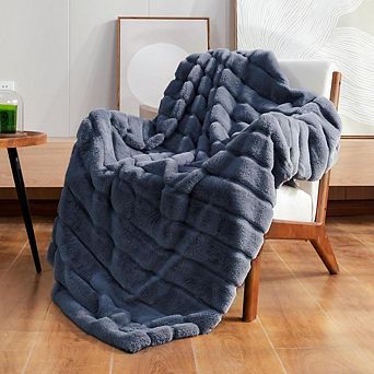 Bliss Faux Fur Throw Blanket