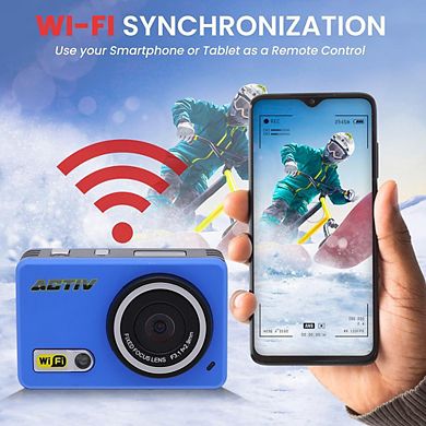 Pyle Gear Pro ACTIV Mini HD Action Camera Camcorder with Wi-Fi (GDV288BL) - Blue