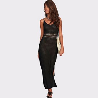 Lascana Women's Crochet Maxi Dress Cover Up