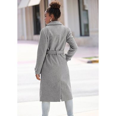 Lascana Women's Belted Wrap Coat