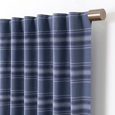 Martha Stewart Ruffle Stripe 2-Piece Window Curtain Set