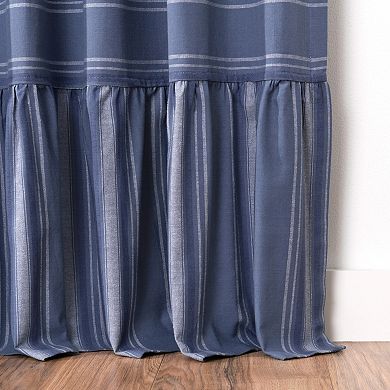 Martha Stewart Ruffle Stripe 2-Piece Window Curtain Set