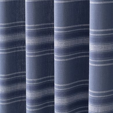 Martha Stewart Ruffle Stripe 2-Piece Window Curtain Set