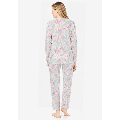 Only Necessities Plus Size Snap-Front Pajama