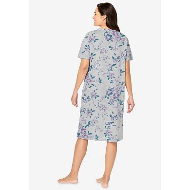 Only Necessities Plus Size Snap-Front Gown