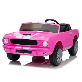 24V Licensed Shelby GT350 Ride-On Car, Ford Kids Electric Vehicle 2 Seater, Remote, LED Lights