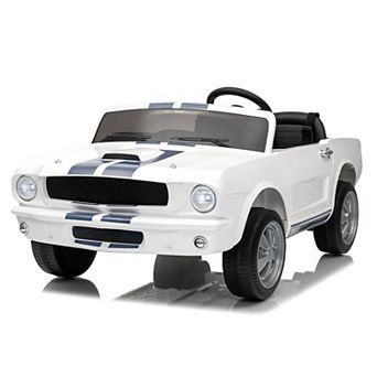 24V Licensed Shelby GT350 Ride-On Car, Ford Kids Electric Vehicle 2 Seater, Remote, LED Lights