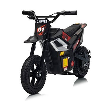 24V Kids Dirt Bike, Ride-On Off-Road Motorcycle with Twist Grip Throttle, 350W Motor, 13.67MPH