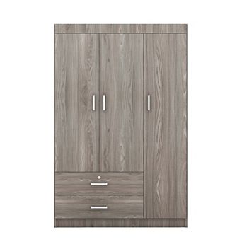 Merax 3-Door Wardrobe with 2 Drawers