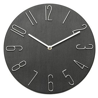 12" Vintage Wall Clock, Modern Rustic Metal Small Clocks for Bedroom Kitchen, Silent Non Ticking