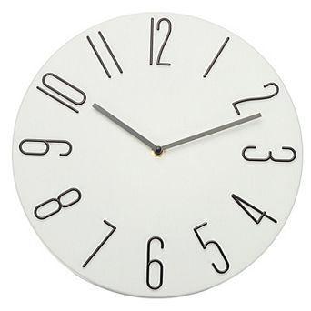 12" Vintage Wall Clock, Modern Rustic Metal Small Clocks for Bedroom Kitchen, Silent Non Ticking