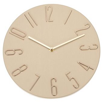 12" Vintage Wall Clock, Modern Rustic Metal Small Clocks for Bedroom Kitchen, Silent Non Ticking
