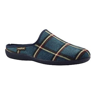 Goodyear Mens Checkmate Checked Mule Slippers