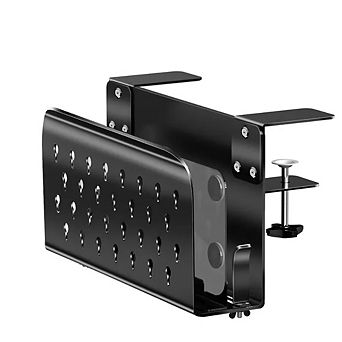 No Drill Under Desk Laptop Mount Organizer