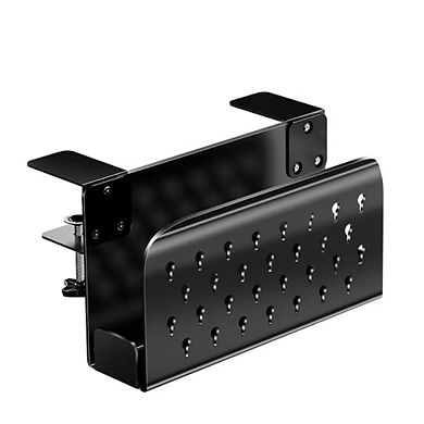 No Drill Under Desk Laptop Mount Organizer