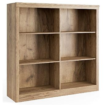 6-Cube Storage Shelf with Anti-Tip Kit, Tall Organizer for Living Room